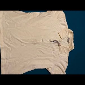 Burberry london polo shirt. Yellow large